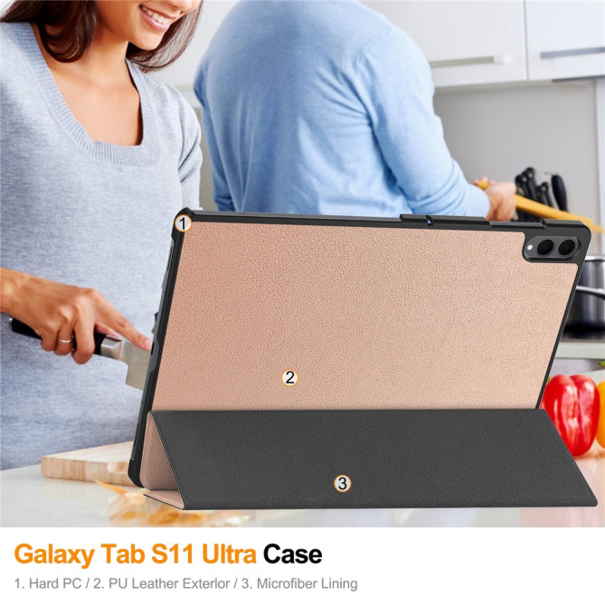 Housse Samsung Galaxy Tab S11 Ultra Tri-fold Fine