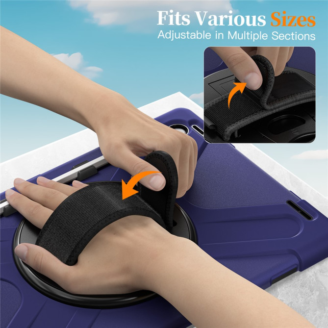 Coque Samsung Galaxy Tab S11 Ultra Armor Support Rotatif et Bandoulière