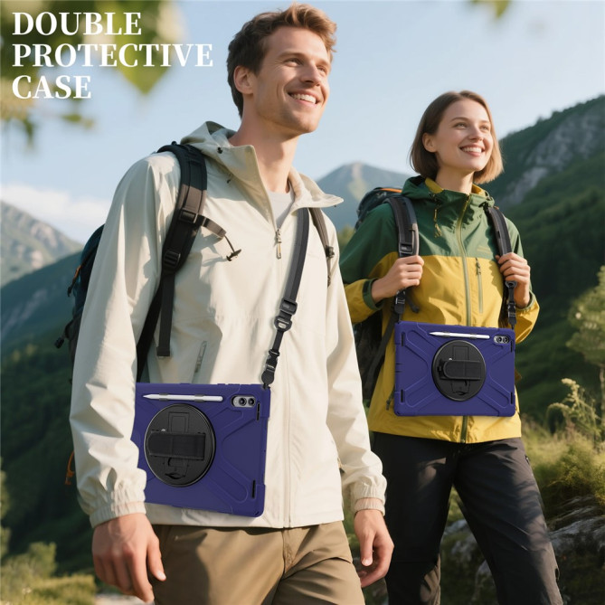 Coque Samsung Galaxy Tab S11 Ultra Armor Support Rotatif et Bandoulière