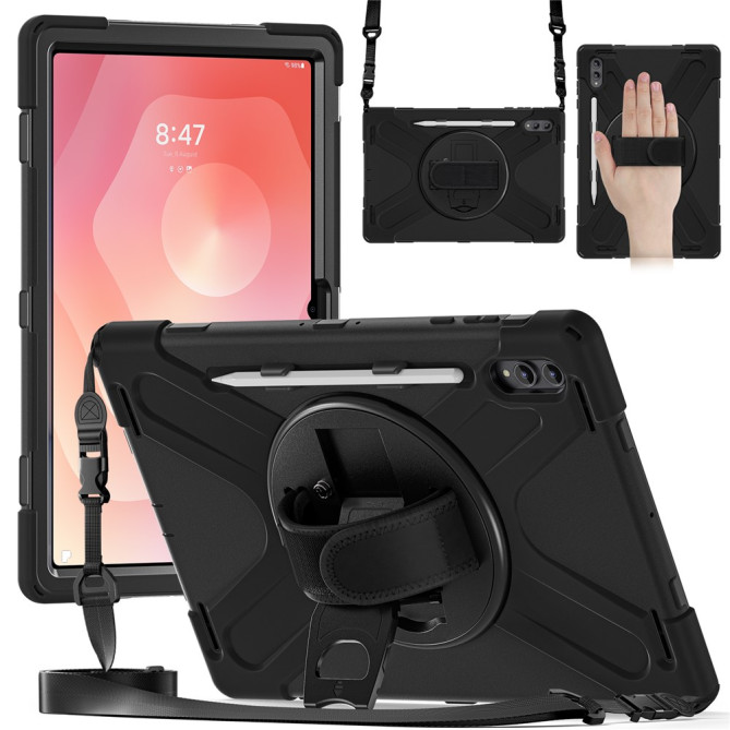 Coque Samsung Galaxy Tab S11 Ultra Armor Support Rotatif et Bandoulière