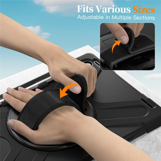 Coque Samsung Galaxy Tab S11 Ultra Armor Support Rotatif et Bandoulière