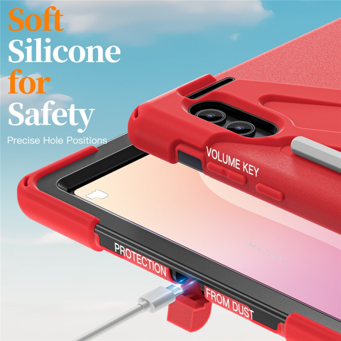 Coque Samsung Galaxy Tab S11 Ultra Armor Support Rotatif et Bandoulière