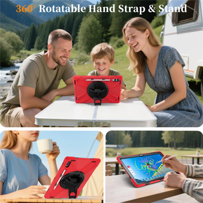 Coque Samsung Galaxy Tab S11 Ultra Armor Support Rotatif et Bandoulière