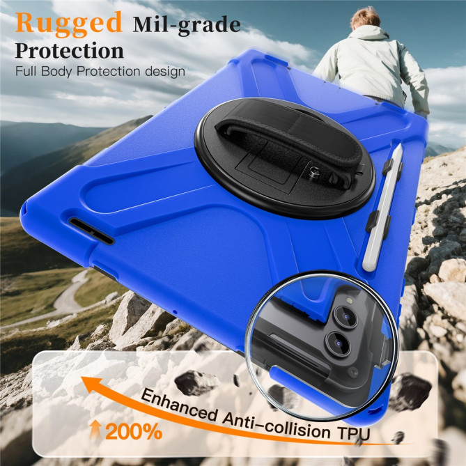 Coque Samsung Galaxy Tab S11 Ultra Armor Support Rotatif et Bandoulière