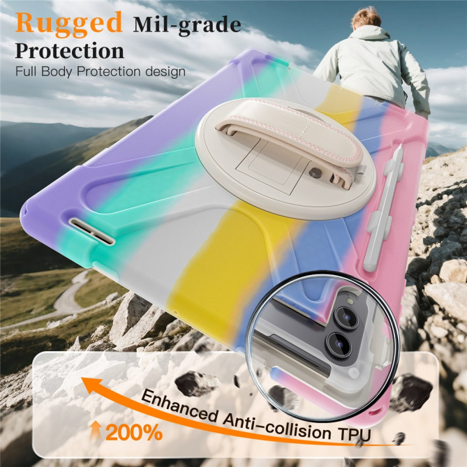 Coque Samsung Galaxy Tab S11 Ultra Armor Support Rotatif et Bandoulière