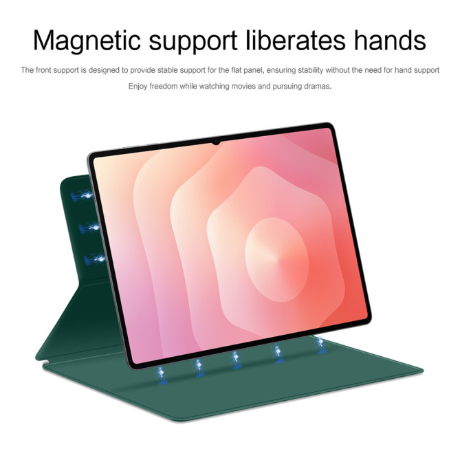 Étui Samsung Galaxy Tab S11 Ultra Support Magnétique avec Veille Automatique