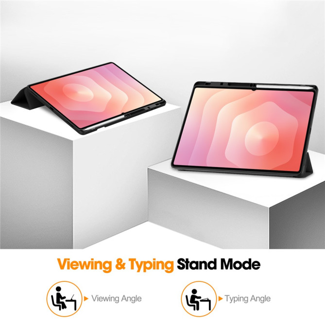 Housse Samsung Galaxy Tab S11 Ultra Tri-fold avec Porte-Stylet