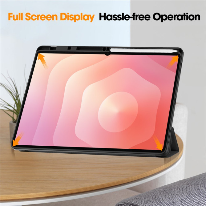 Housse Samsung Galaxy Tab S11 Ultra Tri-fold avec Porte-Stylet