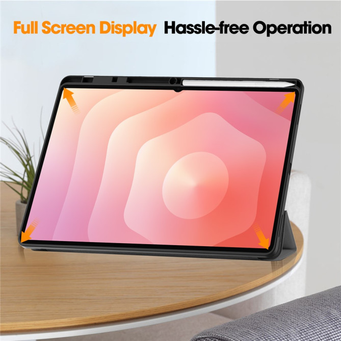 Housse Samsung Galaxy Tab S11 Ultra Tri-fold avec Porte-Stylet