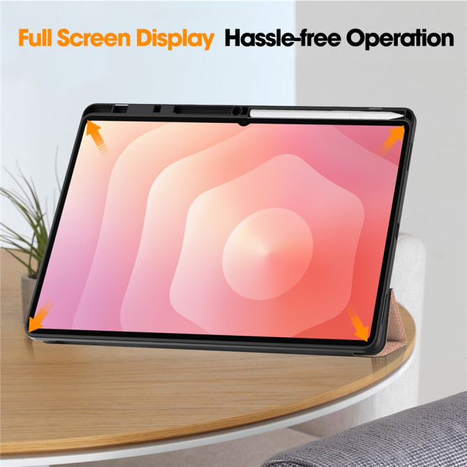 Housse Samsung Galaxy Tab S11 Ultra Tri-fold avec Porte-Stylet