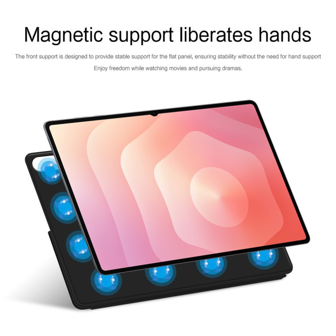 Étui Samsung Galaxy Tab S11 Ultra Origami Stand Magnétique avec Veille Automatique