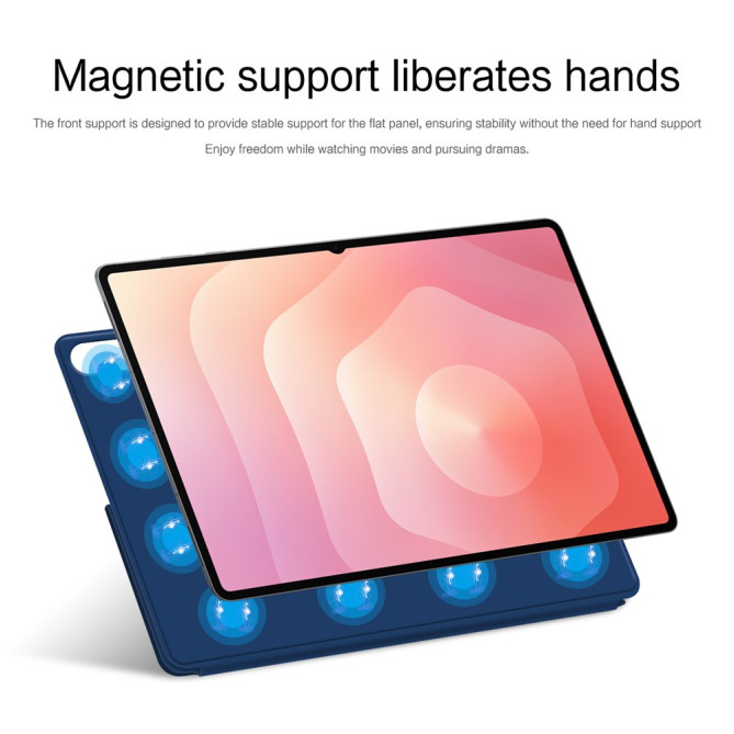 Étui Samsung Galaxy Tab S11 Ultra Origami Stand Magnétique avec Veille Automatique