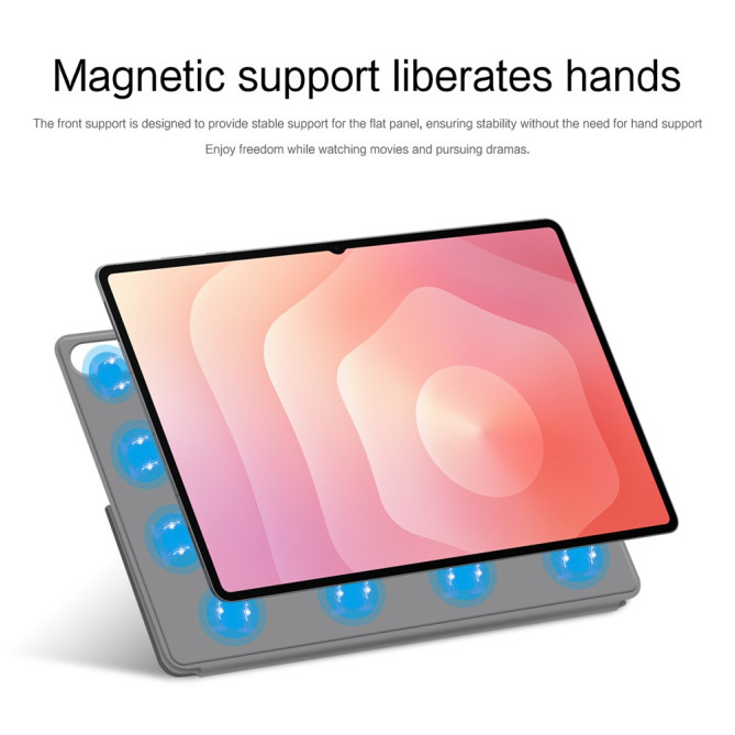 Étui Samsung Galaxy Tab S11 Ultra Origami Stand Magnétique avec Veille Automatique