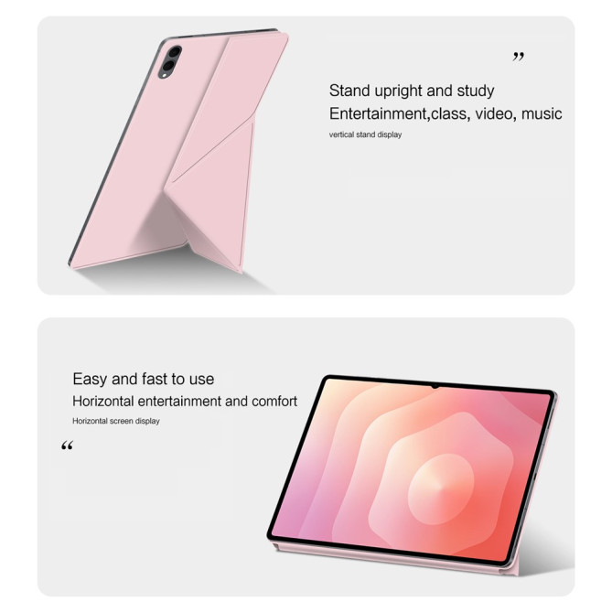 Étui Samsung Galaxy Tab S11 Ultra Origami Stand Magnétique avec Veille Automatique