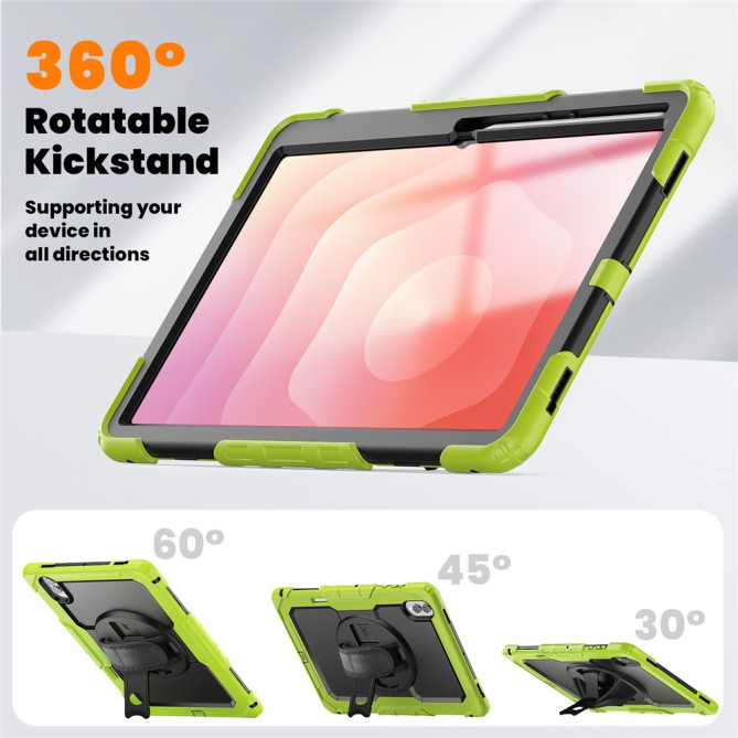 Coque Samsung Galaxy Tab S11 Ultra Antichoc avec Support Rotatif
