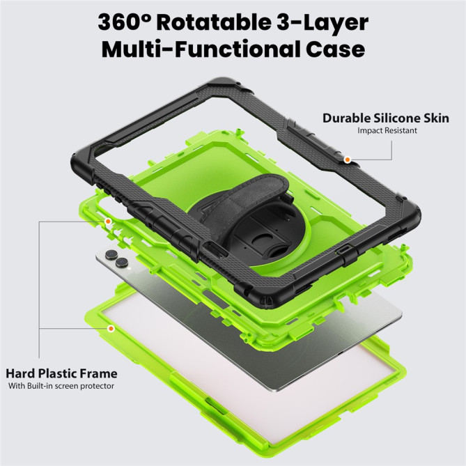 Coque Samsung Galaxy Tab S11 Ultra Antichoc avec Support Rotatif