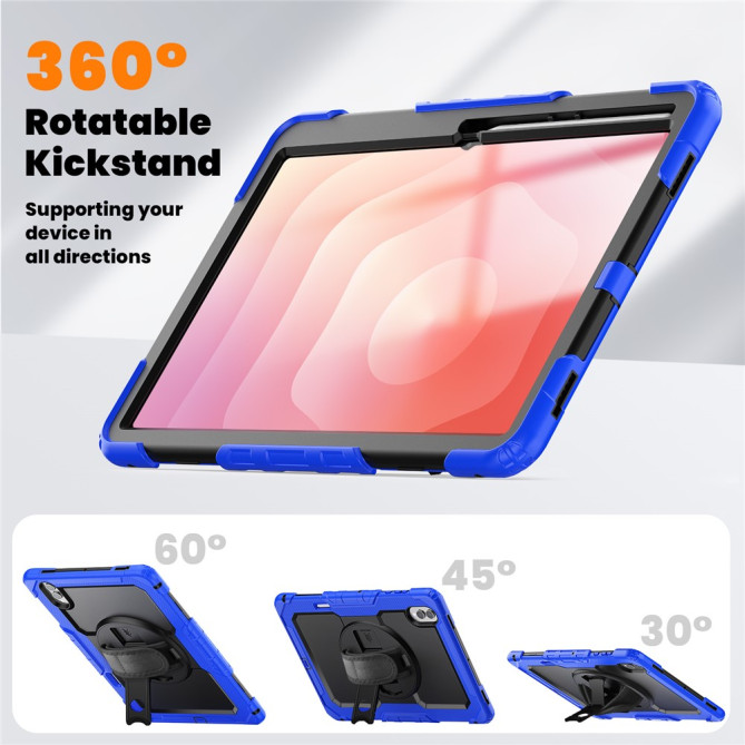 Coque Samsung Galaxy Tab S11 Ultra Antichoc avec Support Rotatif