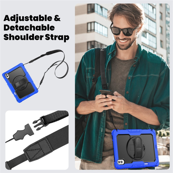 Coque Samsung Galaxy Tab S11 Ultra Antichoc avec Support Rotatif