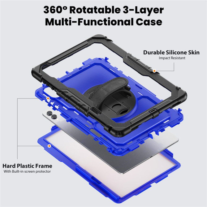 Coque Samsung Galaxy Tab S11 Ultra Antichoc avec Support Rotatif