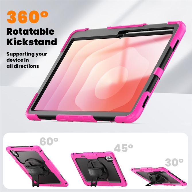 Coque Samsung Galaxy Tab S11 Ultra Antichoc avec Support Rotatif