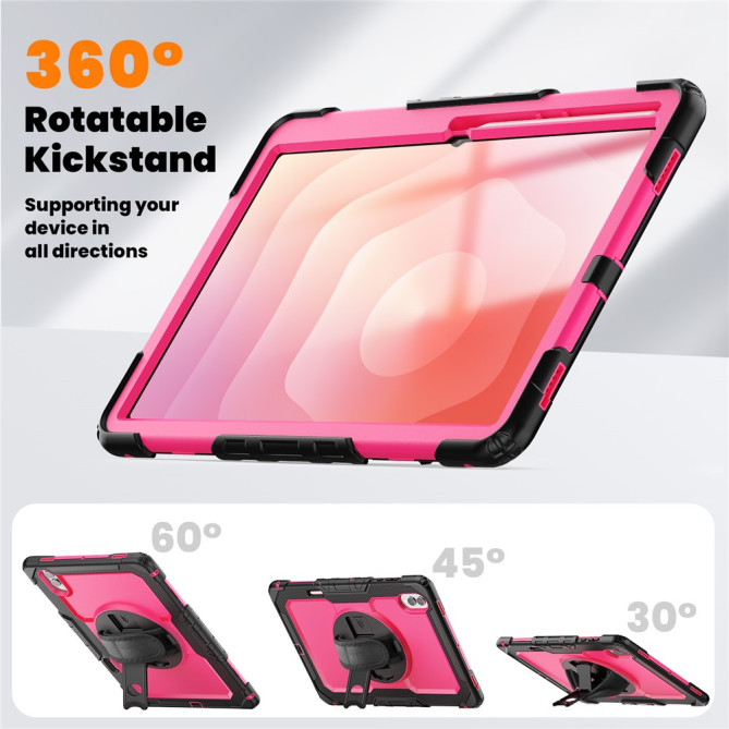 Coque Samsung Galaxy Tab S11 Ultra Antichoc avec Support Rotatif