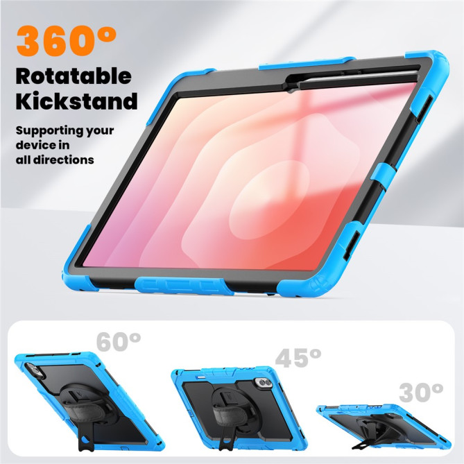 Coque Samsung Galaxy Tab S11 Ultra Antichoc avec Support Rotatif
