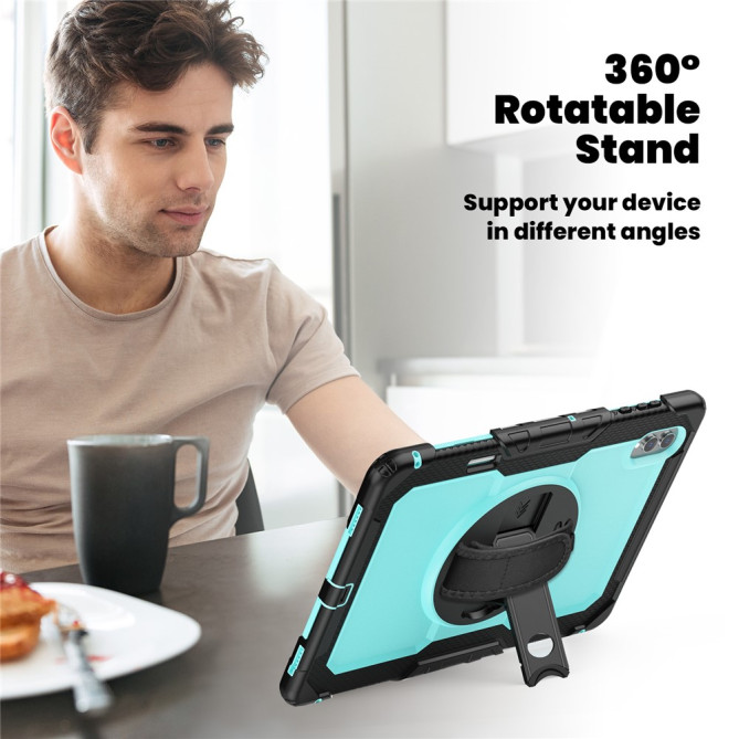 Coque Samsung Galaxy Tab S11 Ultra Antichoc avec Support Rotatif