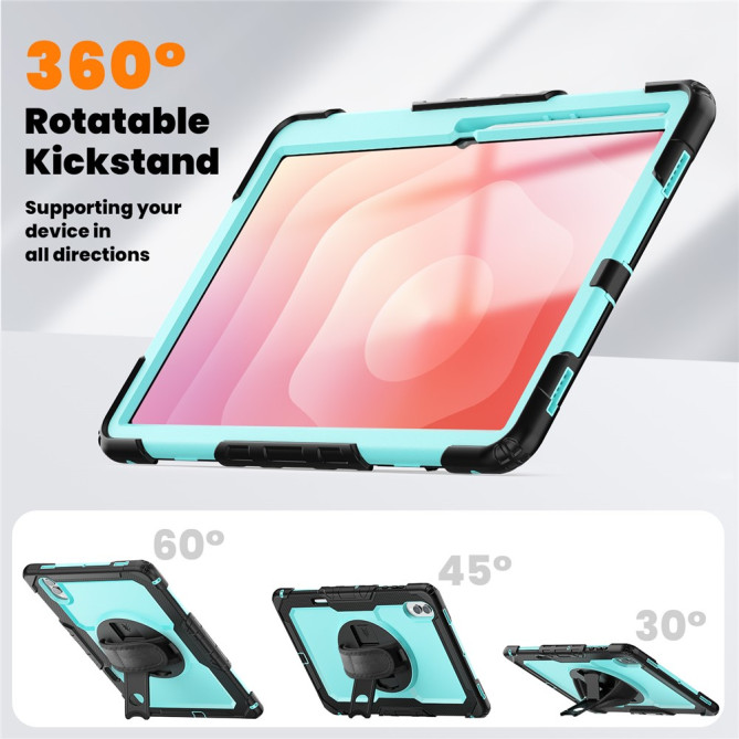 Coque Samsung Galaxy Tab S11 Ultra Antichoc avec Support Rotatif