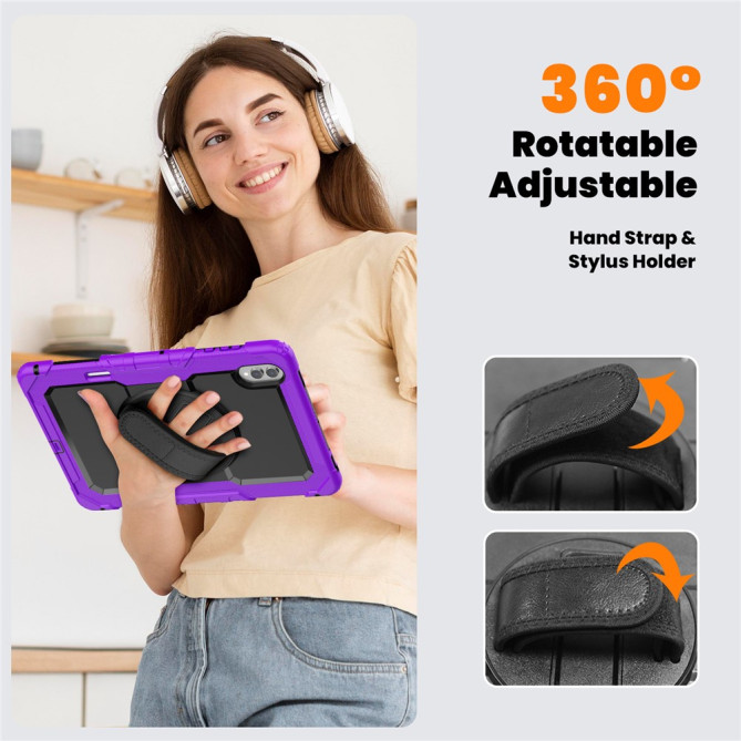 Coque Samsung Galaxy Tab S11 Ultra Antichoc avec Support Rotatif