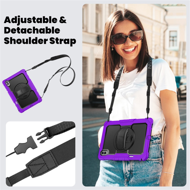 Coque Samsung Galaxy Tab S11 Ultra Antichoc avec Support Rotatif