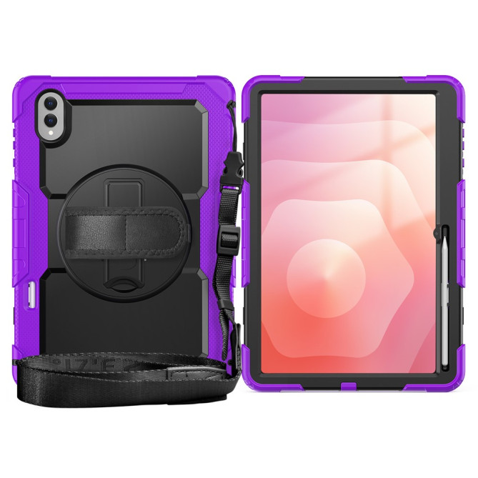 Coque Samsung Galaxy Tab S11 Ultra Antichoc avec Support Rotatif