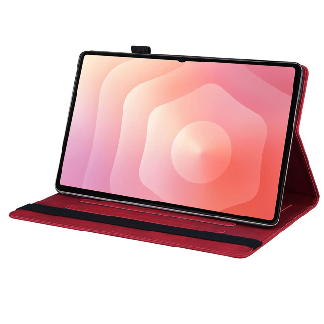 Étui Samsung Galaxy Tab S11 Ultra Style Business avec Porte-cartes et Sangle