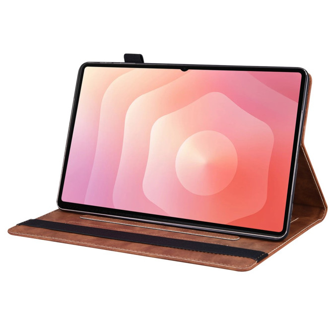 Étui Samsung Galaxy Tab S11 Ultra Style Business avec Porte-cartes et Sangle