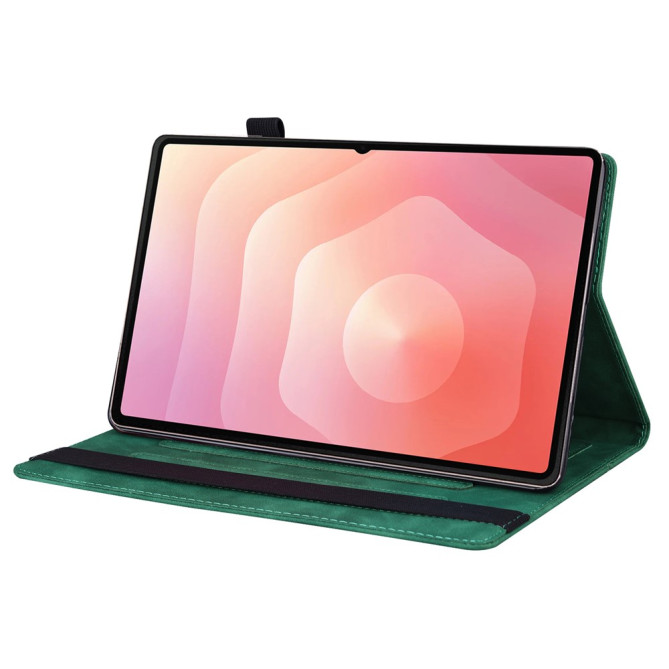 Étui Samsung Galaxy Tab S11 Ultra Style Business avec Porte-cartes et Sangle