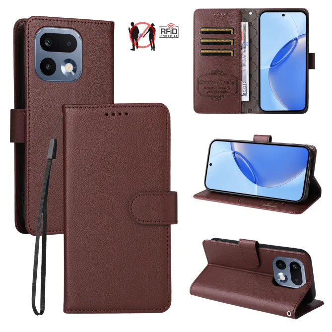 Housse Realme 16 Pro Portefeuille RFID Bandoulière