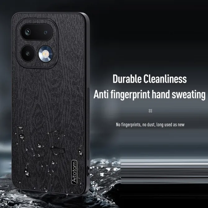 Coque Realme 16 Pro Cuir Bois