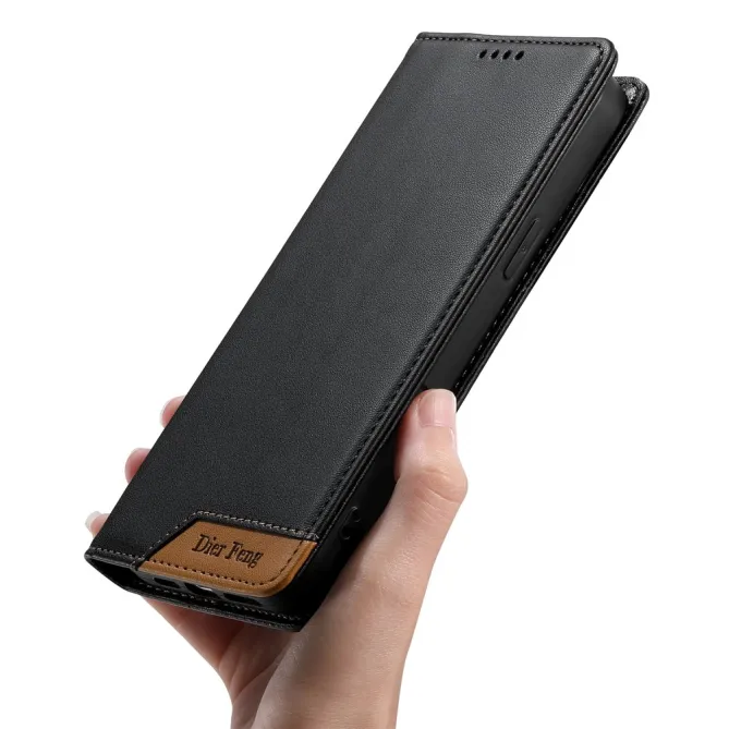 Flip Cover Realme 16 Pro Série 018 à l'Empiècement Contrasté