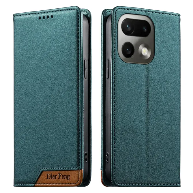 Flip Cover Realme 16 Pro Série 018 à l'Empiècement Contrasté