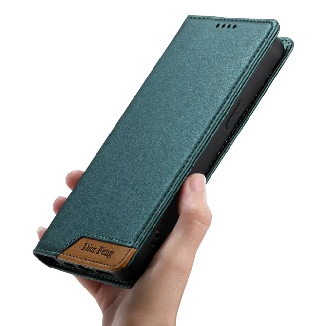 Flip Cover Realme 16 Pro Série 018 à l'Empiècement Contrasté