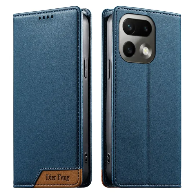 Flip Cover Realme 16 Pro Série 018 à l'Empiècement Contrasté