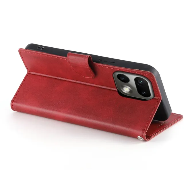 Housse Realme 16 Pro Aspect Cuir Lisse avec Dragonne