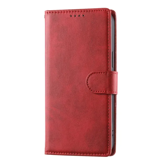 Housse Realme 16 Pro Aspect Cuir Lisse avec Dragonne