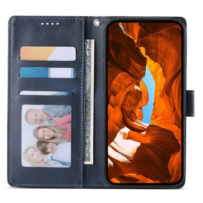 Housse Realme 16 Pro Aspect Cuir Lisse avec Dragonne