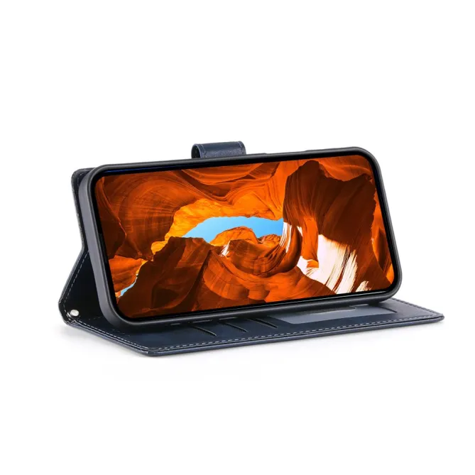 Housse Realme 16 Pro Aspect Cuir Lisse avec Dragonne