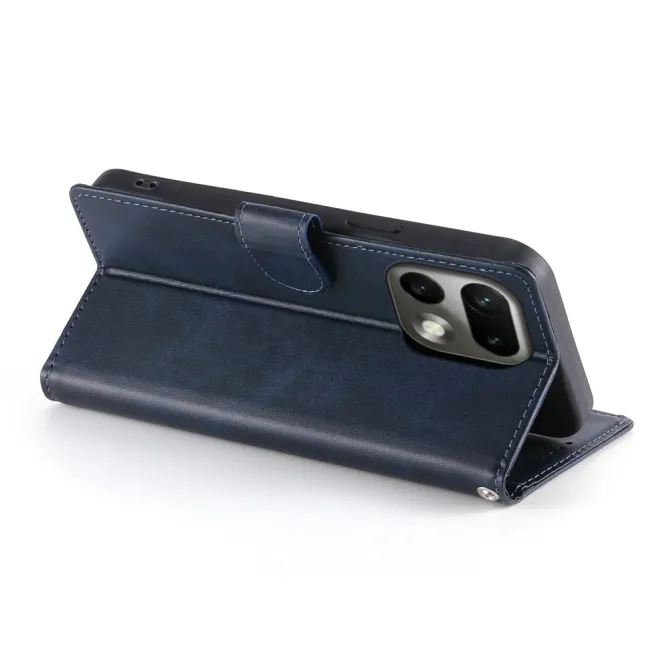 Housse Realme 16 Pro Aspect Cuir Lisse avec Dragonne