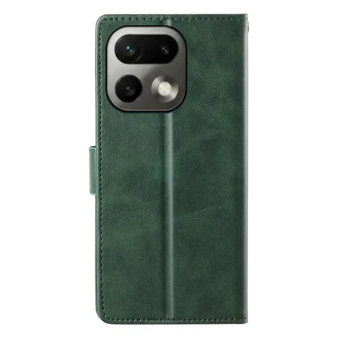 Housse Realme 16 Pro Aspect Cuir Lisse avec Dragonne