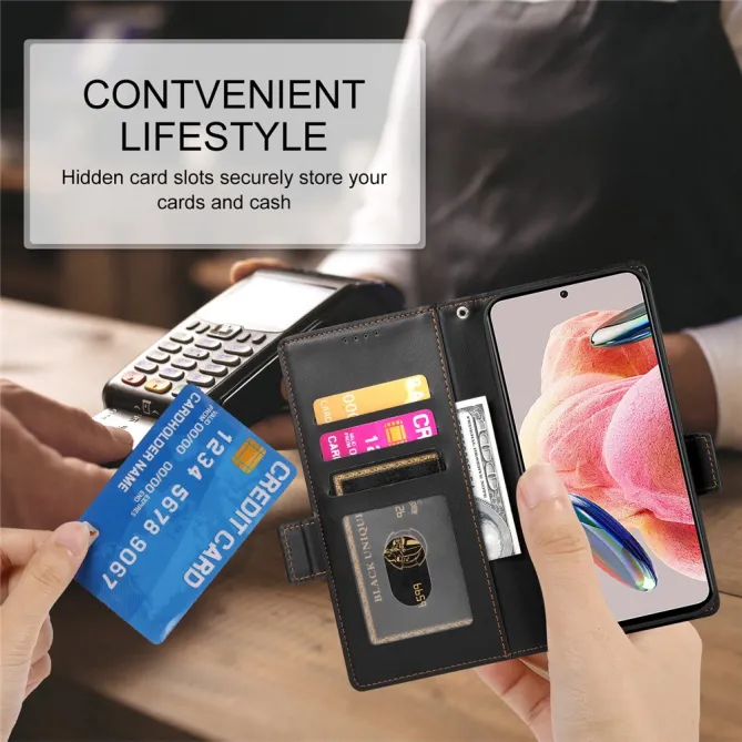 Housse Realme 16 Pro Cuir Multi-emplacements avec Support