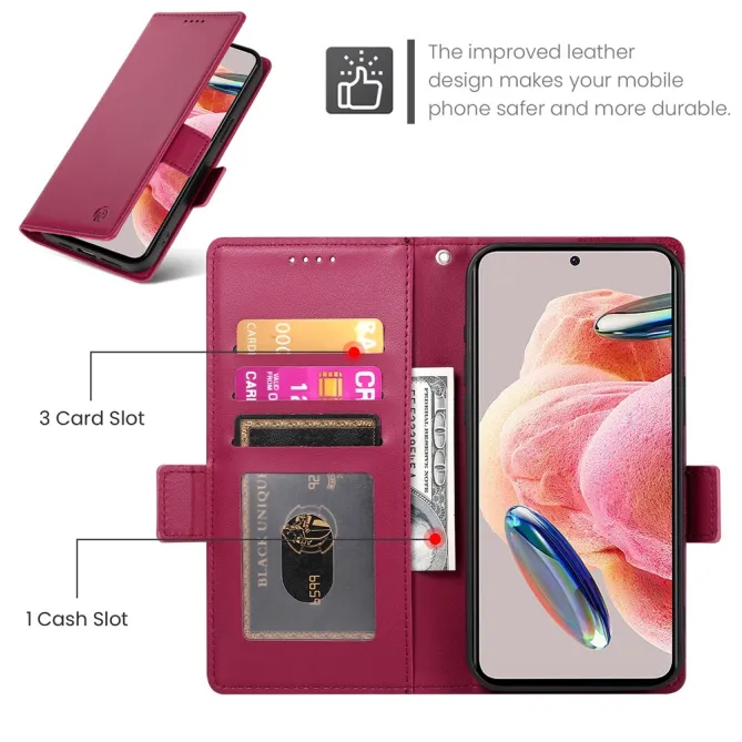 Housse Realme 16 Pro Cuir Multi-emplacements avec Support