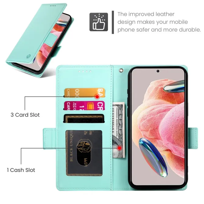 Housse Realme 16 Pro Cuir Multi-emplacements avec Support