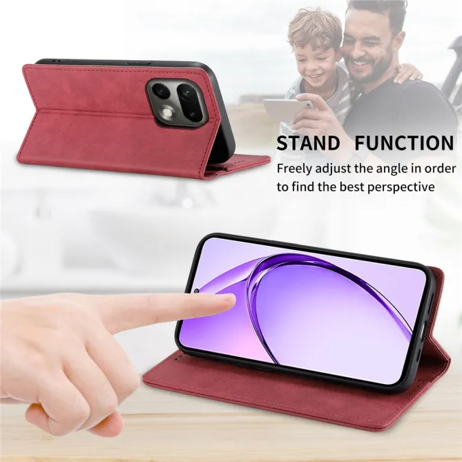 Flip Cover Realme 16 Pro Effet Cuir Rétro